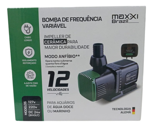 Bomba De Frequência Anfíbia 10000l/h Controladora Ac-10 220v