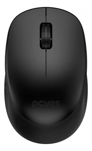 Mouse Pcyes Mover Black, Wireless, 1600 Dpi, 3 Botões