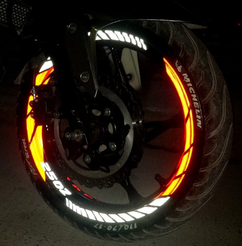 Calcomanias Stikers Italika 250z Reflejantes Rin 17