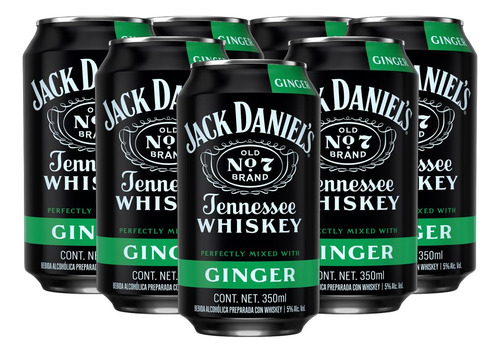 Jack Daniel's & Ginger Bebida Preparada 350 Ml - 24 Latas