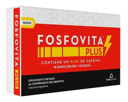 Fosfovita Plus +ginkgo Biloba Y Guaraná X 30 Comprimidos