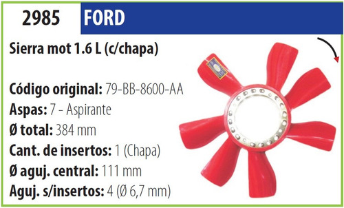 Helice Ford Sierra 1.6