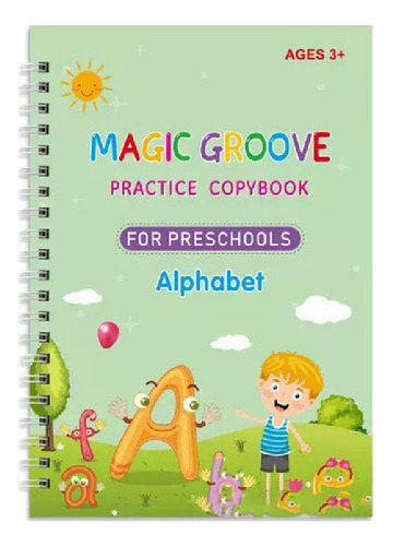 Caderno De Prática De Letras Do Alfabeto Com Pedaços De Re