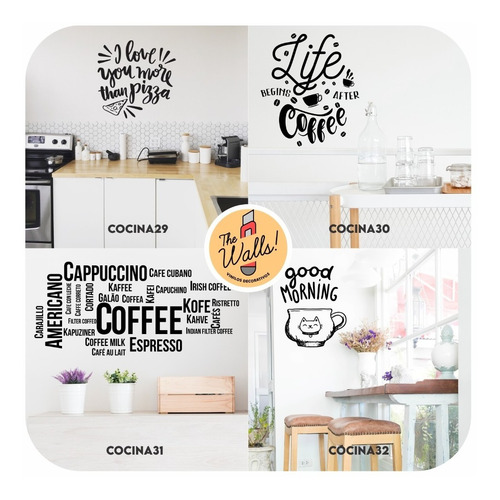 Imagen 8 de 10 de Vinilos Decorativos Cocina Comedor Frases
