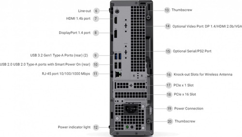 Cpu + Monitor Dell Optiplex 3080 Core I3 10ger 8gb 240 Ssd