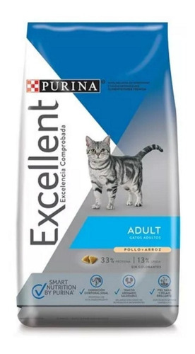 Excellent Adult Cat Con Pollo Y Arroz 7,5kg Alim. Balanceado