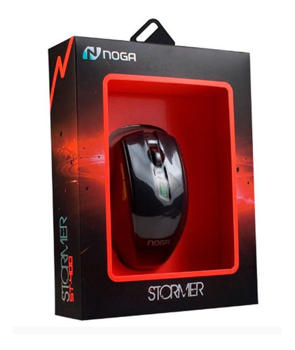 Mouse gamer de juego inalámbrico Noga Stormer Series ST-400 negro