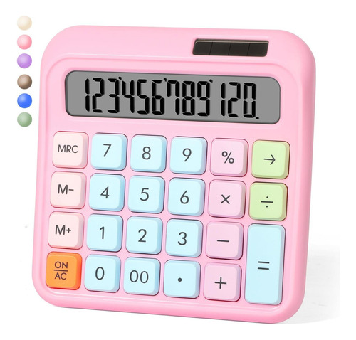 Calculadora De Interruptor Mecánico Exlliy, 12 Dígitos, Lcd