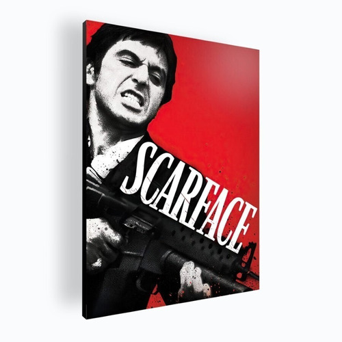 Cuadro Decorativo Moderno Poster Scarface 42x60 Mdf