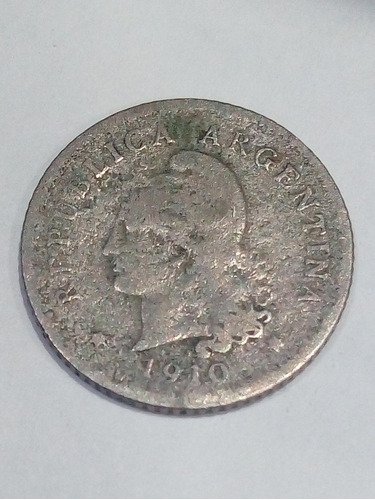 Moneda De 10 Centavos Argentina Año 1910