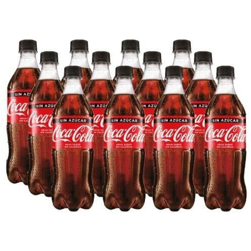 Funda Coca Cola Zero 600cc X12