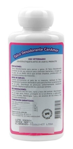 Imagen 2 de 5 de Oferta Del Dia Talco Canamor Desodorante-para Gatos Technolo