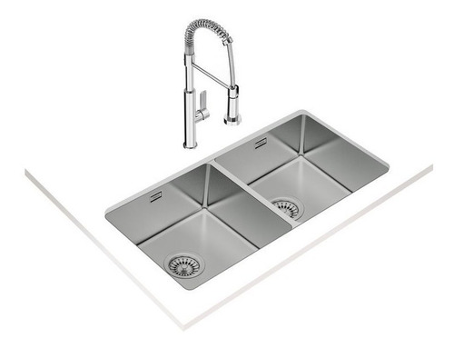 Teka Fregadero Acero Inoxidable Doble Cubeta 115030006