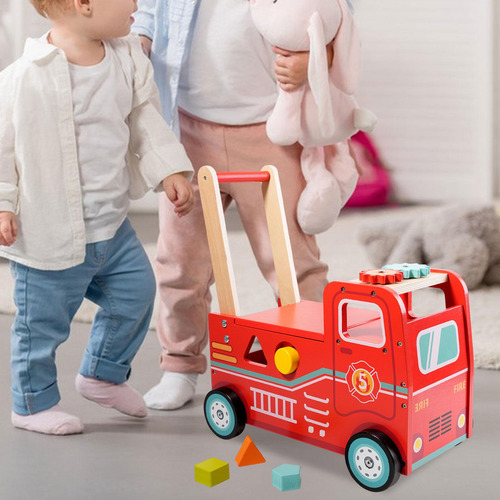 Carrito De Empuje Para Bebé, Juguete De Empuje De Madera