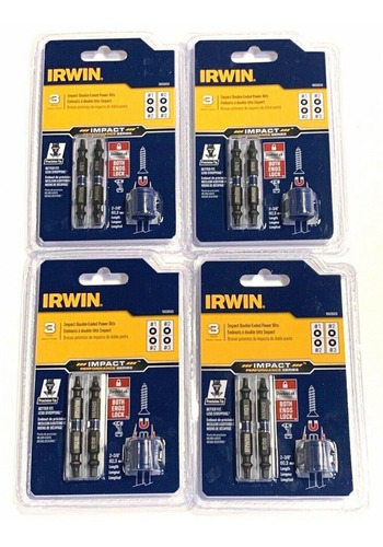 Irwin 3 Piece Impact Double Ended Screwdriver Power Bits Zts