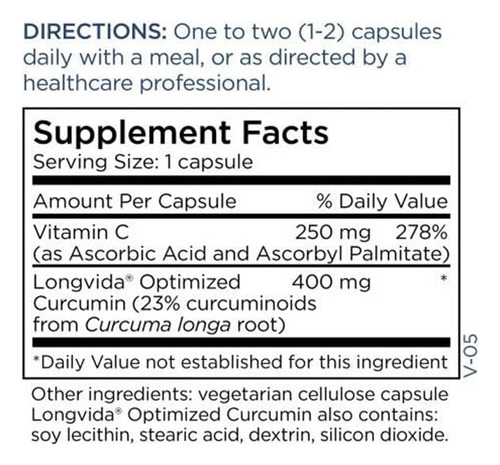 Metabolic Maintenance Curcumin + C 400 Mg 60c By Metabolic M
