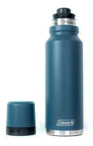 Imagen 1 de 10 de Termo De Acero Inoxidable Coleman Azul 700ml Con Pico Matero