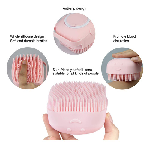 Cepillo Exfoliante De Silicona Limpiador Corporal Para Ducha Color Nombre Del Diseño