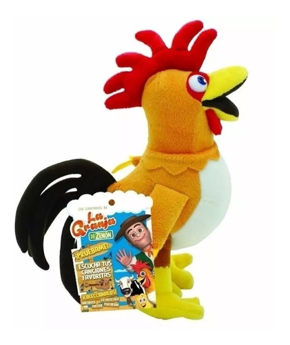 Peluche Gallo Bartolito Musical Granja De Zenón Bebe Niños