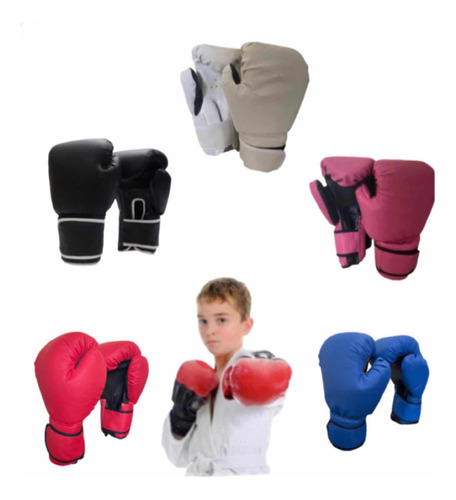 Guantes Boxeo Niños Junior 6 Oz  Sintetico Nacional