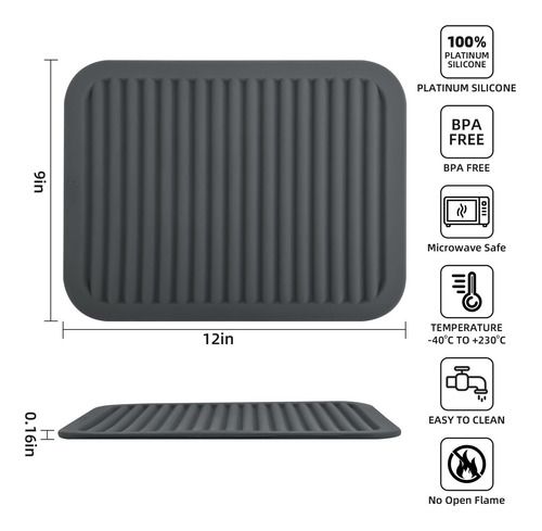 Iffmyjb Salv Silicona Para Soporte Sartene Alfombrilla 2