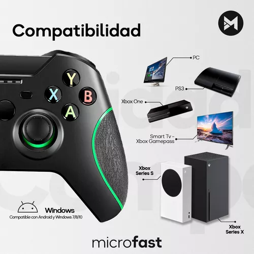 Mando para Xbox One 2.4G Bluetooth Mando Inalámbrico Compatible con Xbox One /Xbox Series X/PS3/PC Joystick Inalámbrico Diseño Ergonomico : :  Videojuegos