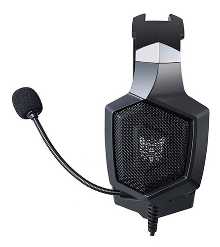 Audífonos gamer Onikuma K8 negro con luz rgb LED