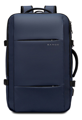 Bange Mochila Executiva Para Viagem Expansível Entre 27-40 Litros Cor Azul
