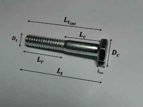 Bulon Hexagonal 1/4 X 1-3/4 + Tuercas - 1000 Unidades