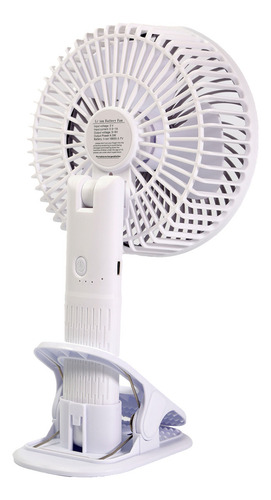 Mini Ventilador Portátil Recarregável Giratório Mesa Usb