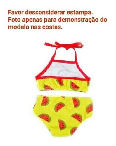 Imagem 2 de 2 de Biquini Infantil Turma Monica Magali Praia Verão Proteçã Uv