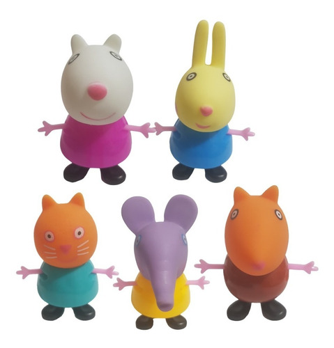 Amigos Peppa Pig Kit Com 10 Peças Família Peppa