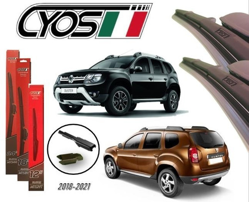 Pack 3 Limpiaparabrisas Renault Duster 2021 2020 2019 2018