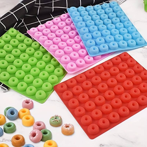 Y Molde Silicon 48 Mini Donas Aros - Chocolates Gomitas
