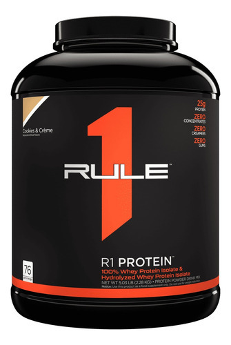 Rule One Proteína 100% Whey Protein Isolate 5lb Sabor Cookies & Crème