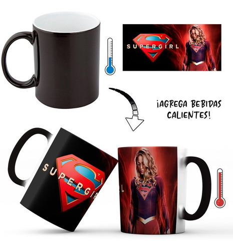 Mug Taza Mágico Supergirl Superheroe Dc Comic