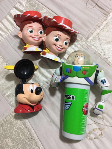 Toy Story Walt Disney Mickey Jessie Vasos De Colección 4 Pzs