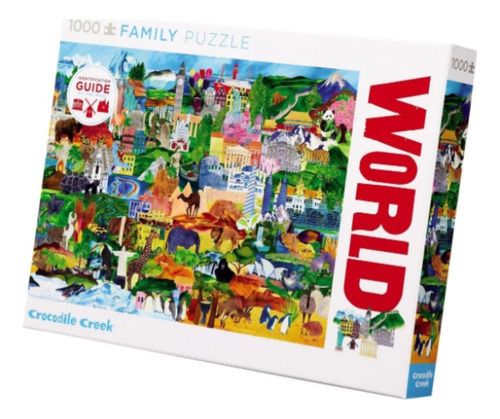 Puzzle 1000 Piezas World Collage Crocodile Creek