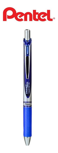 Caneta Retrátil Esferográfica Energel 0.7 Mm Azul Pentel