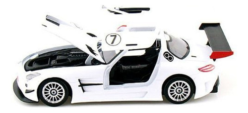 Motor Max Mercedes Benz Amg Gt3 1:24 Color Blanco 7