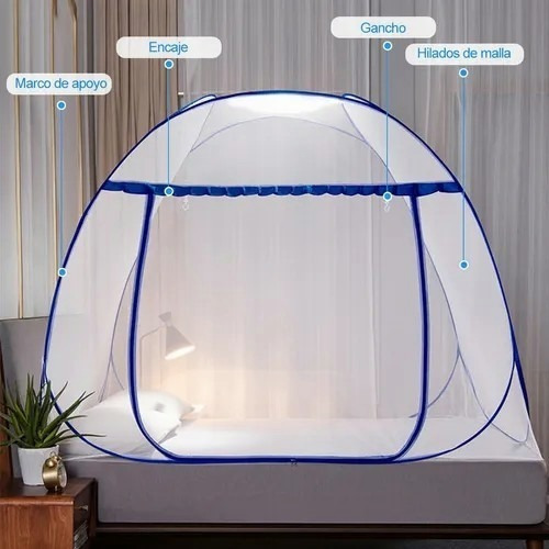 . Mosquitero Plegable P/cama 1.8x2x1.5m, No Necesita