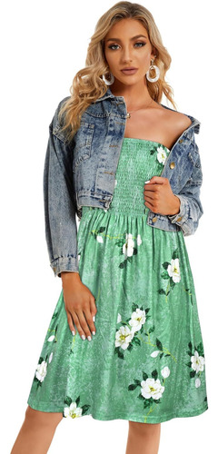 Vestido Sin Mangas Bohemio De Playa De Verano Para Mujer