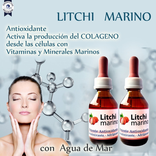 Cólageno Marino - Antioxidante Natural -  Litchi Marino X 2 