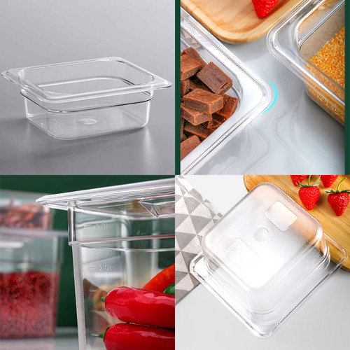 10 Cubas Plastico Transparente Média 1/2 - 10 X 33 X 27 Cm