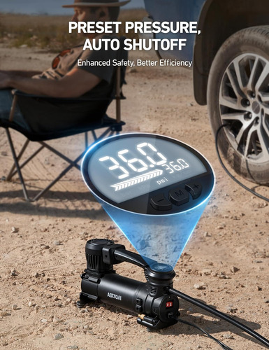 Átil De 12 V Compresor De Aire Camión 120 Psi Visuali...