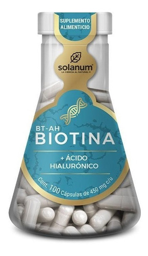 Solanum Biotina + Ácido Hialurónico 100 Cápsulas 450g