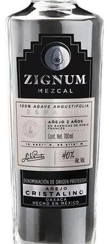 Mezcal Zignum Añejo Cristalino 100%