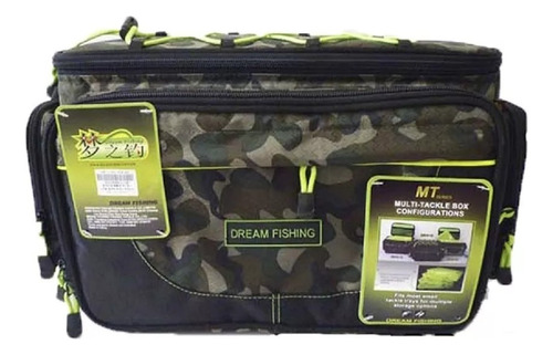 Bolso De Pesca Con 4 Organizadores Camuflado