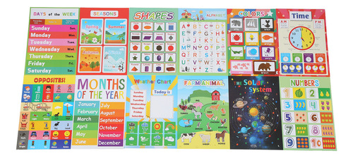 Pósteres Educativos Para El Aula De Primaria, 12 Unidades, P