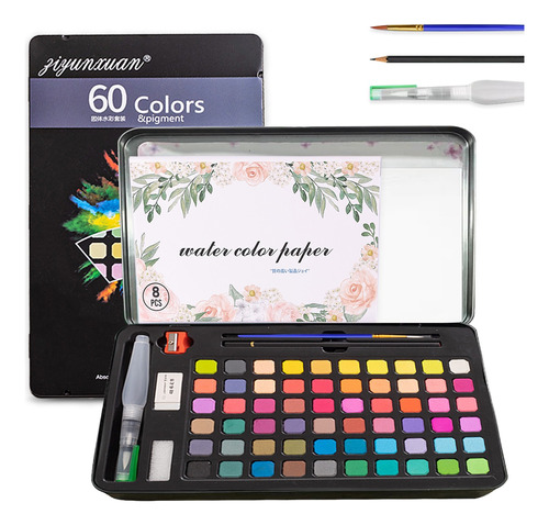 Arte Kit De Dibujo Colores Profesional 60 Coloes  Con 7pcs